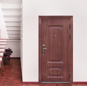 <span class=keywords><strong>Puerta</strong></span> de Entrada de Seguridad Antirrobo de Acero Galvanizado Texturizado y Duradero con Diseño Minimalista para Uso Interior en Apartamentos y Villas - Product Image 4