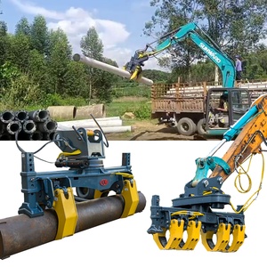 Manche rotatif pour excavatrice XUVOL, grappin pour poteaux, réglage du poteau, excavatrice de 13 à 15 tonnes, équipement de construction, industrie - Product Image 1