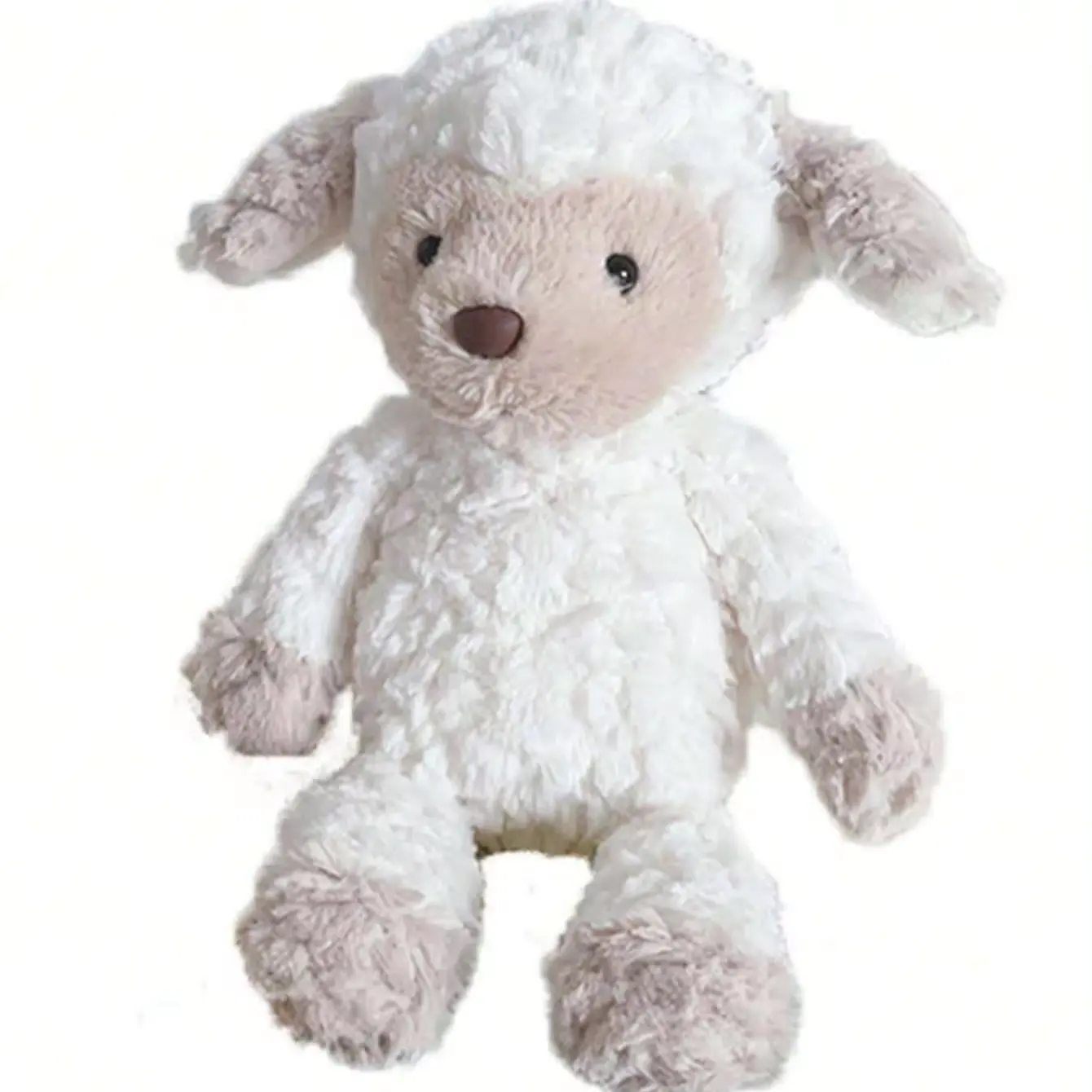 Mainan mewah domba lucu 8.7 inci mainan domba empuk suka diemong boneka binatang empuk hadiah pesta dekorasi rumah