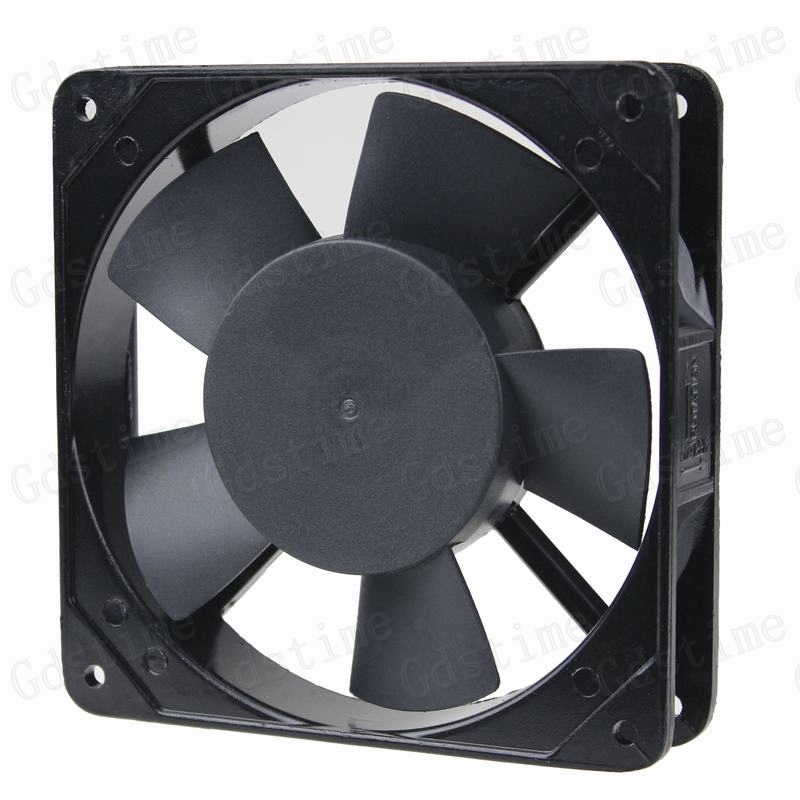 Пластиковый лист вентилятора для охлаждения с питанием от источника переменного тока 110V-240V 120 мм 5 дюймов Охлаждающий радиатор осевой вентилятор