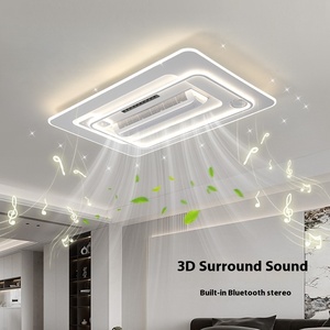 Modern Led <strong>Ceiling</strong> <strong>Fans</strong> for Livingroom Music Bladeless <strong>Ceiling</strong> <strong>Fan</strong> with Light for Home Smart <strong>Remote</strong> <strong>Control</strong> <strong>Fan</strong> Lamp for Indoor - Product Image 5