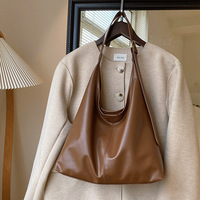 Bolsos de Hombro de Gran Capacidad de PU Estilo Bohemio Vintage para Mujer con Cierre de Cremallera, Bolsos de Mensajero Casuales de Moda Sencilla y Portátiles