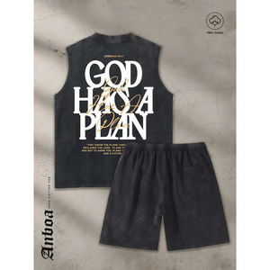 Ensemble de t-shirt et short d'été pour homme, vêtements décontractés de sport à manches courtes, ensemble deux pièces pour homme, tenue élégante pour homme - Product Image 3