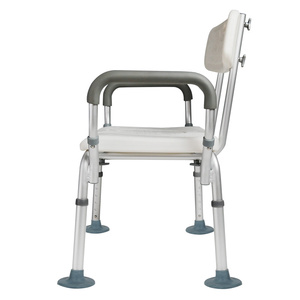 Chaise de douche en alliage d'aluminium avec lit pliant intégré, pliable, pour personnes âgées et femmes enceintes, conception antidérapante et épaissie - Product Image 4