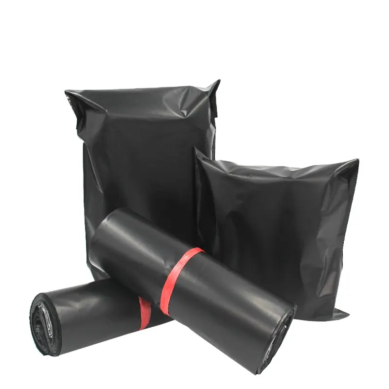 8X14'' Black Wholesale Color Self-Sealing Plastic Mail Package Shipping Envelope Bag