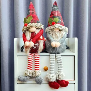 Creative <b>Christmas</b> Buckle Decor Xmas Plush Rudolph Doll Curtain Tieback for Home Window Ornament - Product Image 1