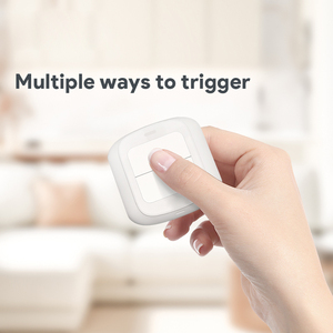 Pour Tuya Smart 2 Gang ABS Switch <span class=keywords><strong>Action</strong></span> multiple Wifi Zigbee thermomètre sans fil bouton de scène automatisation intelligente - Product Image 2