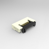 Connecteur FFC FPC XKB Connection X05A15L06T 6 broches 0,5 mm à contact inférieur, angle droit, SMD, ROHS pour électronique PCB