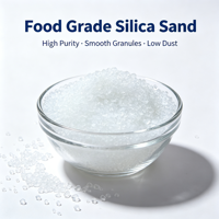 Sable de gel de silice pour le blanchiment des huiles, gel de silice de type C, granulés de sable de silice blanc transparent