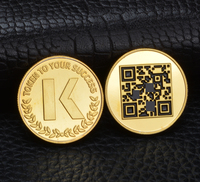 Moneda Conmemorativa Personalizada 3D de Aleación de Zinc Plateada, Dorada y Cobriza con Esmalte y Código QR
