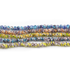 Gros Stock 8*6mm <span class=keywords><strong>Couleurs</strong></span> Mélangées Cristal <span class=keywords><strong>et</strong></span> Lampwork Perles Rondes En Vrac pour DIY Fabrication de Bijoux Bracelets - Product Image 5