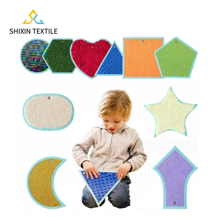 Assortito strutturato bambino bambino prescolare educativo tattile vari sensazione di tocco Mini tappetino animale sensoriale per esigenze speciali