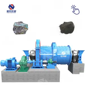 900X1800 Aluminum Powder Mineral Grinding Ball Mills Unit Drum Double Input Double Output Ball Mill