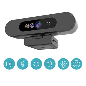 Webcam sécurisée avec reconnaissance faciale et cache de confidentialité, vidéo 1080p 30fps, prise de son à 5 mètres, USB 2.0 pour ordinateur de bureau et portable - Product Image 2