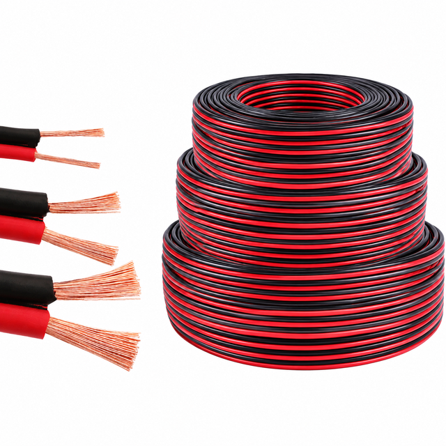 Flame Retardant RVB 1.5Mm Parallel Flat Wire 300/300V PVC Insulation Flexible Copper Cable for Indoor Lighting Project