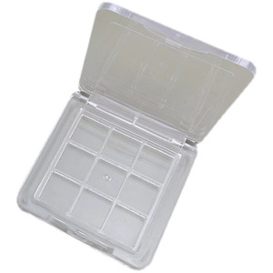 Mini paleta de sombras de ojos de 9 compartimentos, transparente, cuadrada, prensada, con nueve colores, para maquillaje de ojos. - Product Image 3