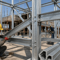 Acier galvanisé en angle, fabrication sur mesure, structure de bâtiment, fabrication de cadre, OEM
