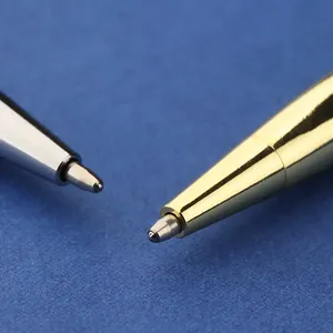 Slim Gold Metal <b>Ballpoint</b> <b>Pen</b>, Luxury Polished Gold Executive <b>Pen</b> for Office & Corporate Gifts, Custom Logo - Product Image 5