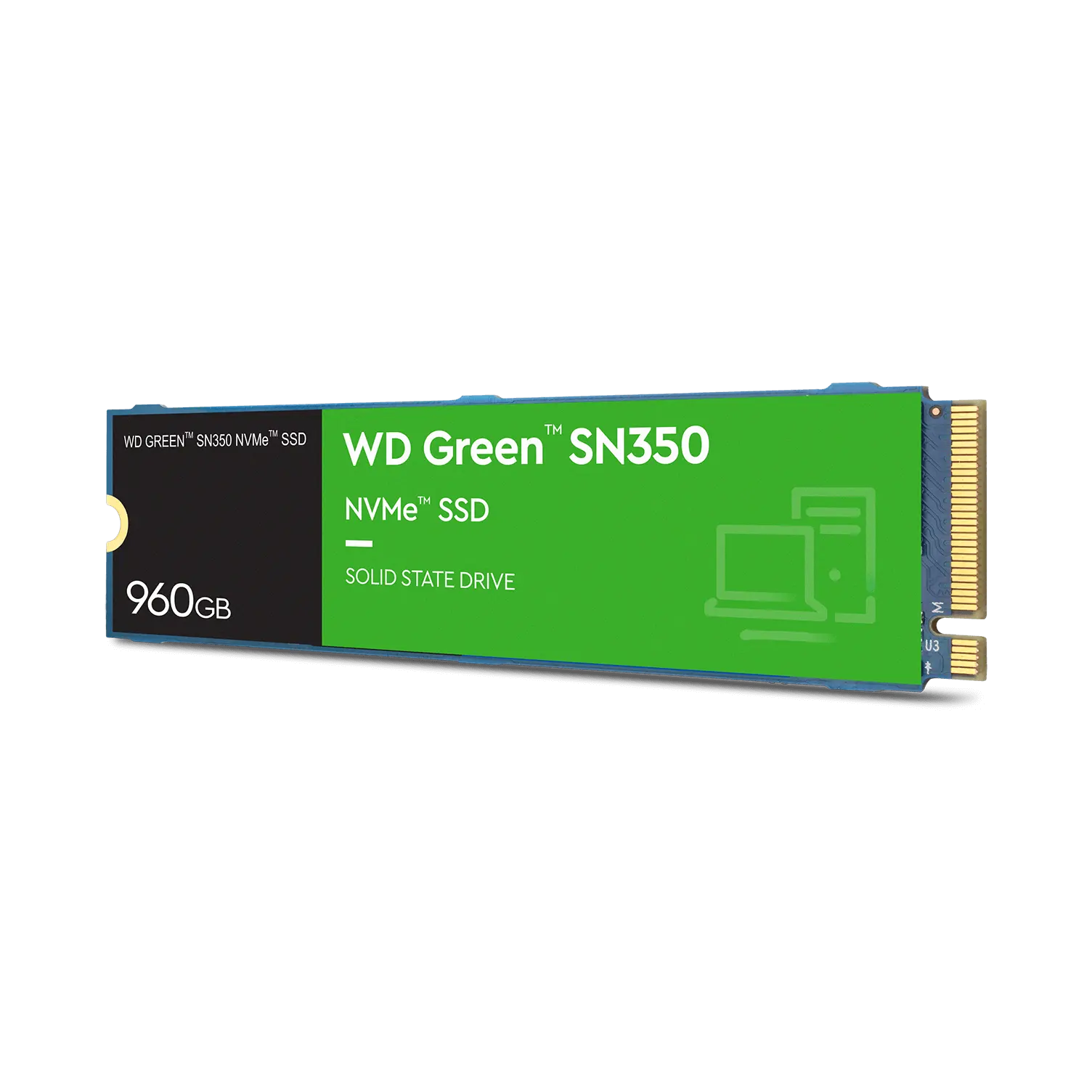 240GB 250GB 480GB 500GB 960GB 1TB 2TB SSD ดิสก์แบบ Solid State WD SN350สีเขียว NVMe SSD M.2 4 * PCIe SSD