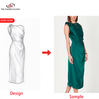 Robe de travail de luxe sur mesure en soie pure à 100 %, personnalisable, pour le bureau et les occasions formelles