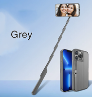 Coque de téléphone portable Dropshipping multifonctionnelle 3-en-1 avec télécommande et perche à selfie Bluetooth pour utilisation extérieure compatible avec 15 Pro Max, 16, 14, 13