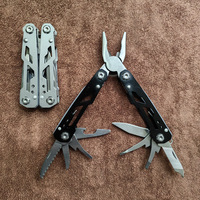 Mini couteau multifonction 9 en 1, pinces pliantes en acier inoxydable, petit outil portable multi-usage EDC, cadeau