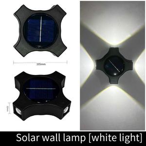 <b>Adjustable</b> Design IP65 Waterproof 5W LED Outdoor Garden Solar <b>Lamp</b> Solar Wall-Mounted Street Light 3500K Warm White 90 Beam - Product Image 5