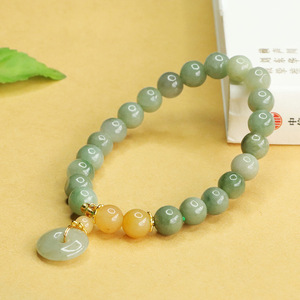 Bracciale in Giada Verde Naturale all'Ingrosso, Gioielli alla Moda, Bracciale in Giadeite Birmana, Bracciale e Braccialetti in Giada del Myanmar - Product Image 4