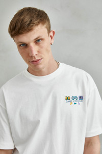 เสื้อยืดคอตตอนขนาดใหญ่ใส่ได้ทั้งชายและหญิงคอลเลคชั่นเกมคอนโซล - Product Image 4