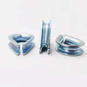 Galvanized Wire Rope Thimble DIN6899B Zinc Plating Cable Thimbles Rigging China Supplier
