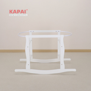 Soporte de <span class=keywords><strong>Cesta</strong></span> Moisés Curvo Kapai de Roca Sólida, Base Antideslizante y Estable para Siesta del Bebé en Casa - Product Image 5
