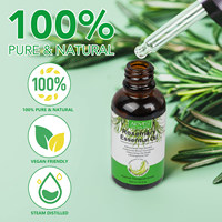 Aliver 30ml Huile Essentielle de Romarin Bio Naturelle pour la Croissance des Cheveux Noirs, Produits Capillaires à Marque Blanche