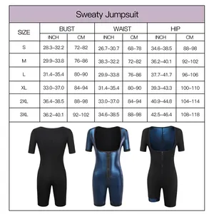Sauna Full Body Waist Trainer Short Sleeve Sweat Suit With Shorts Full Body Shaper Sauna Suit For Women