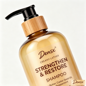 Shampooing Nourrissant et Fortifiant au Beurre de Karité Naturel, Menthe et Aloès, <span class=keywords><strong>Sans</strong></span> Sulfate, Compatible Couleurs, Huile de Ricin pour Cheveux Bouclés, Marque Blanche - Product Image 4