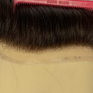 Super Fine Welded Mono <b>Toupee</b> For Men Hair Replacement System Durable base Material - Product Image 2