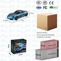 AiJH Coche RC de Derrape a Escala 1:43, 15 KM/H, Directo de Fábrica, Aceleración y Dirección Proporcionales, Modelo de Coche RC de Carreras RTR
