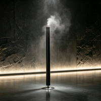 Diffuseur de parfum de sol en alliage d'aluminium doré de luxe, commande par application, éclairage LED, USB/Type-C, batterie grande capacité, usage domestique