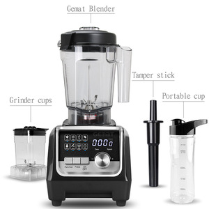 Licuadora Comercial Gemat 3 en 1 con Motor de Alta Velocidad, Procesador de Alimentos Multifuncional, Máquina para Hacer Smoothies con Protector Contra Salpicaduras - Product Image 3