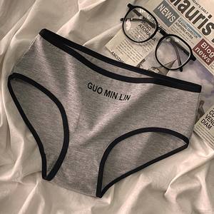 Vendita diretta della fabbrica all'ingrosso di alta qualità medio-vita delle donne mutandine di <span class=keywords><strong>cotone</strong></span> mutandine Sexy mutandine biancheria intima con il modello solido - Product Image 5