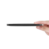 Porta Licencia de Conducir de PU Negro con Textura Granulada, Múltiples Ranuras para Tarjetas, Ventana Transparente, Cartera para Tarjetas de Identificación, Funda para Documentos, Logotipo Personalizado en Relieve