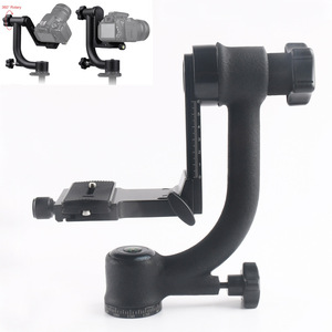 Tête de trépied panoramique en alliage d'aluminium avec niveau à bulle pour montage sur monopode d'appareil photo numérique - Product Image 5