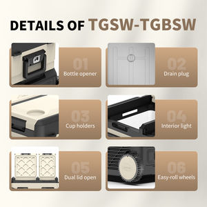 Alpicool TGSW35 Mini Réfrigérateur Électrique Double Usage Portable, Congélateur de Camping et Réfrigérateur de Voiture Extérieur, Glacière à Compresseur en Plastique - Product Image 6