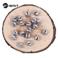 Bec de canard 50 pièces/sac accessoires de pêche de haute qualité 0.5g-4g plomb ouvert plomb oeuf plomb 500g couleur nue plomb plomb