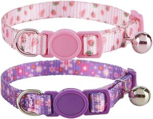 Manufacturer Wholesale Custom logo Nylon Cat Collar with <b>Bell</b> - Product Image 1