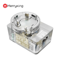 Merryking adaptor daya USB, rangka transparan 5V 9V 12V 2,25a dapat dipertukarkan untuk PC Mini