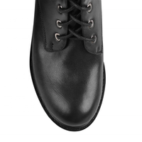 Bottes d'hiver à talon bloc noir pour femmes, chaussures de neige