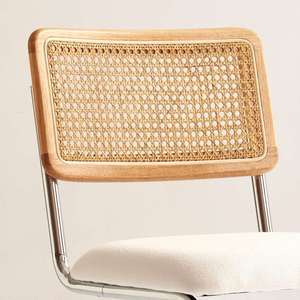 Tabouret <span class=keywords><strong>de</strong></span> cuisine rétro moderne <span class=keywords><strong>en</strong></span> rotin, <span class=keywords><strong>chaise</strong></span> haute <span class=keywords><strong>de</strong></span> <span class=keywords><strong>bar</strong></span> <span class=keywords><strong>avec</strong></span> coussin <span class=keywords><strong>en</strong></span> <span class=keywords><strong>tissu</strong></span> et pieds <span class=keywords><strong>en</strong></span> métal pour la cuisine ou la salle <span class=keywords><strong>de</strong></span> bain - Product Image 5