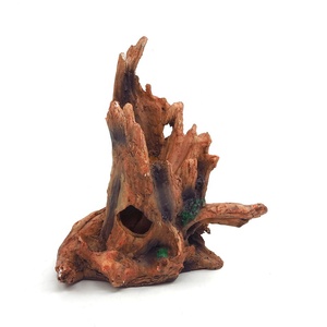 Decorazione per <span class=keywords><strong>Acquario</strong></span> a Forma di Tronco d'Albero Cavo, Grotta Realistica in Resina per <span class=keywords><strong>Acquario</strong></span>, Nascondiglio Stile Legno Galleggiante per Betta e <span class=keywords><strong>Ciclidi</strong></span> - Product Image 5