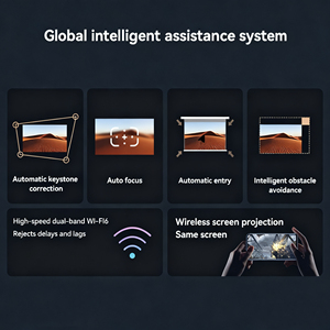 Proyector de Video Wi-Fi Inteligente Android Full <span class=keywords><strong>HD</strong></span> 1080P Compatible con 4K para Cine en Casa y Exteriores - Product Image 5