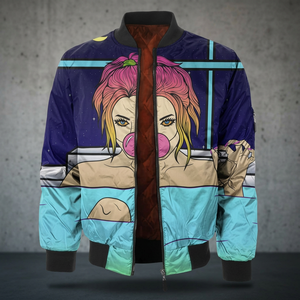 Blouson Bomber Unisexe Tendance en Laine Sublimée, 100% Polyester Imprimé par Sublimation, Hiver, Grandes Tailles, Vente en Gros - Product Image 3